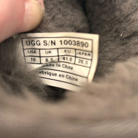 UGG GRAY SWAROVSKI CRYSTAL BOOTS - Picture 6 of 9